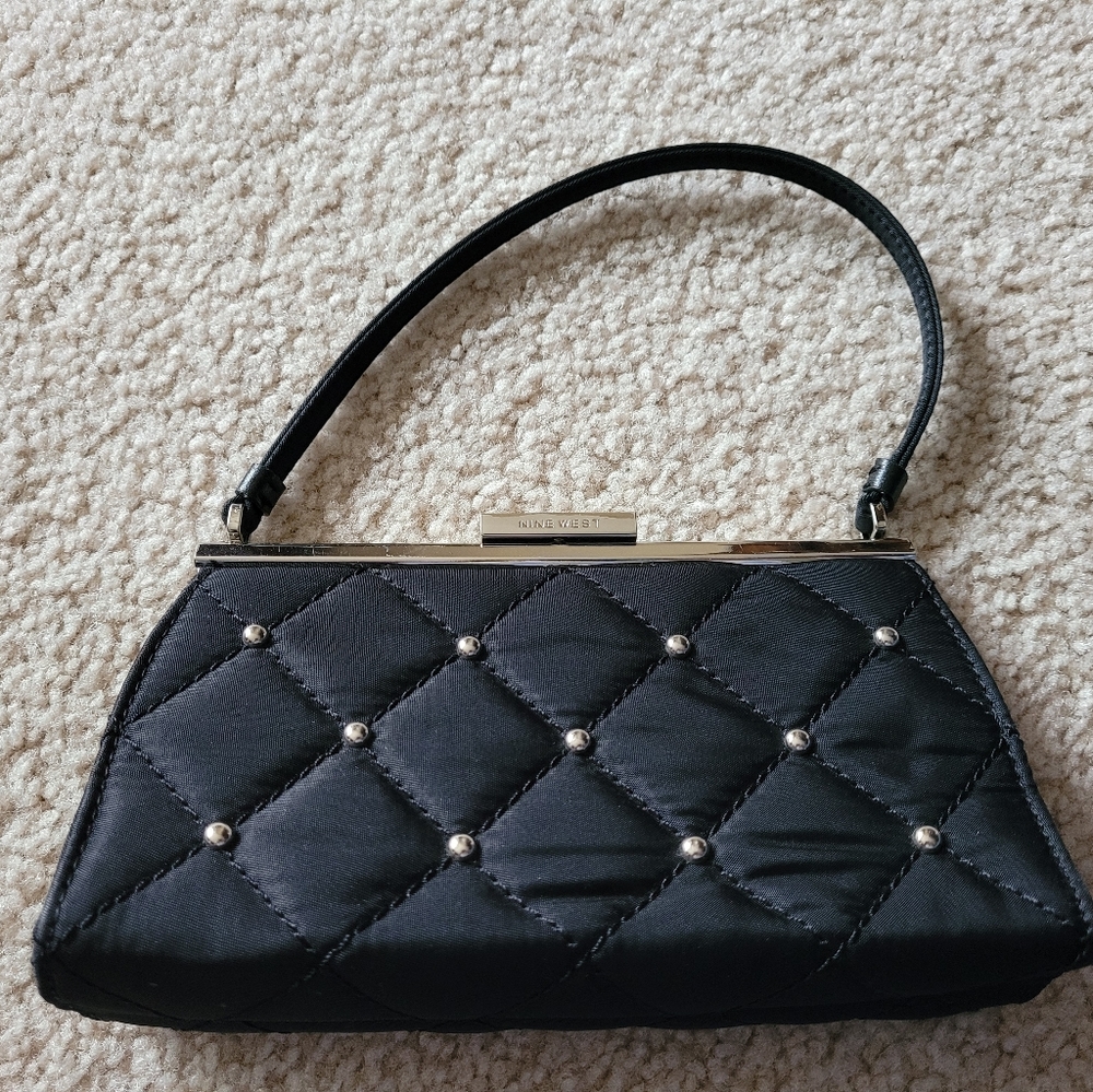 Nine west satin clutch